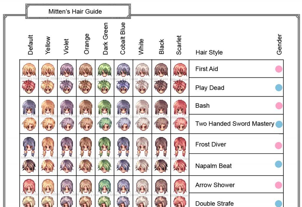 Guide] Complete Hair Styling/Dye Guide [Mitten] - Guides and Quests -  WarpPortal Community Forums
