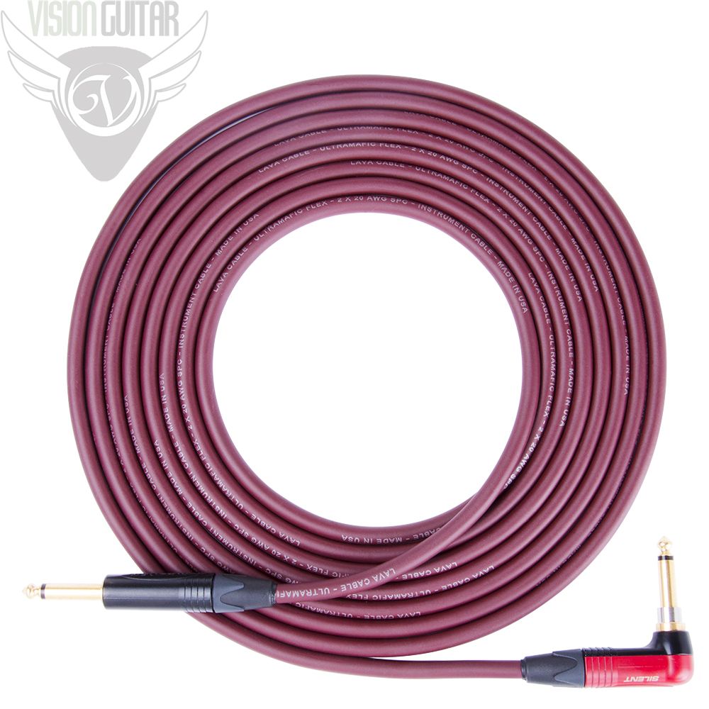 NEW! 15' Lava Ultramafic Flex Cable Angled To Straight Plugs