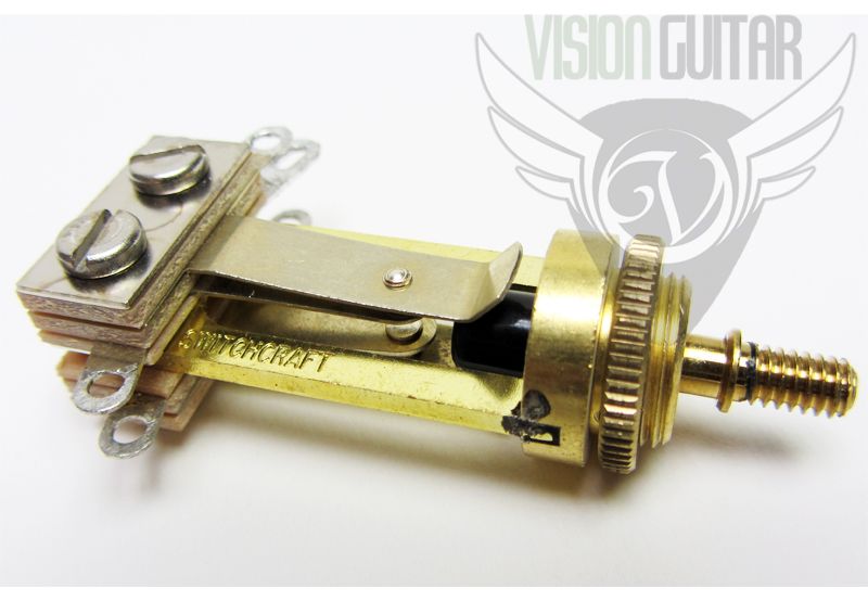 New Switchcraft Straight Type 3 Way Gold Toggle Switch For Gibson Usa 