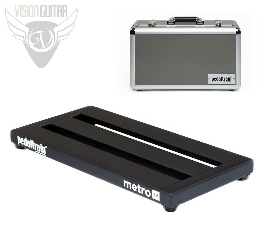 PedalTrain METRO 16 Medium Size Pedalboard With Hard Case (16″ x 8