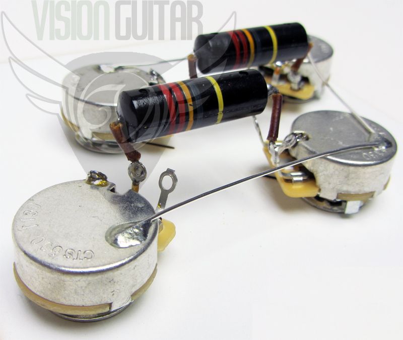 Premium 1956-60 PRE-WIRED Les Paul Wiring Kit CTS LONG ... 1956 les paul wiring diagram 