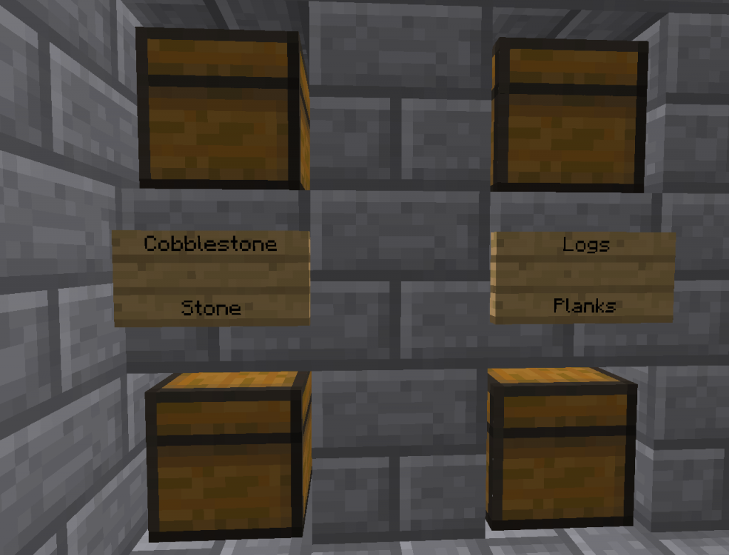 Chest Organization for Minecraft Horders