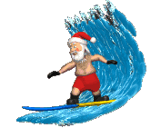 santa  ornament surfing photo: santa surfing 2nh22oj.gif