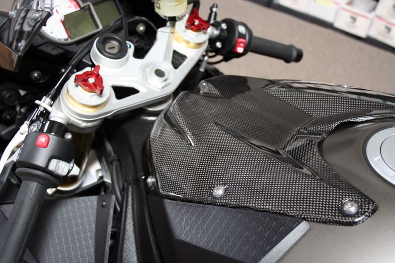 BMW S1000RR CARBON FIBER FUEL GAS TANK COVER FAIRING  