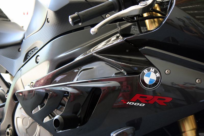 BMW S1000RR CARBON FIBER FIBRE SIDE PANEL FAIRING COVER UK  