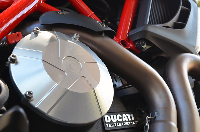Ducati Diavel Cromo Carbon AMG Dark Billet Aluminum Engine Clutch Case Cover