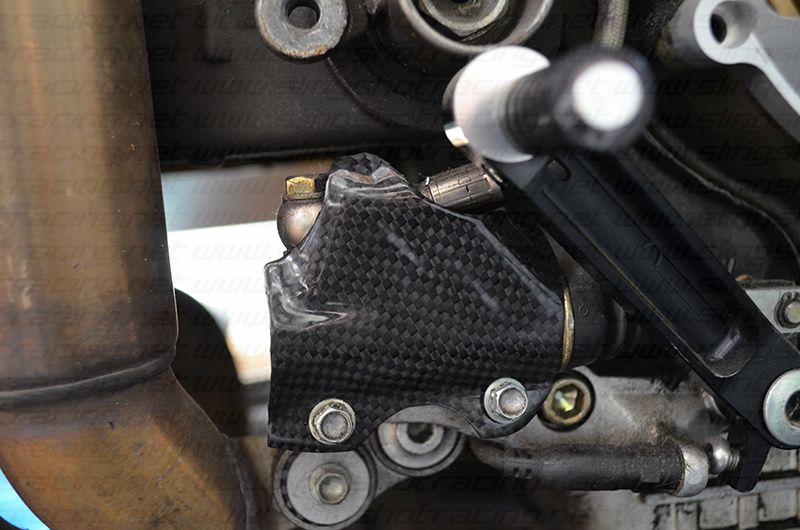 Streetfighter S 848 Rear Brake Cylinder Pump Cover Panel Trim Cowl Carbon Fiber
