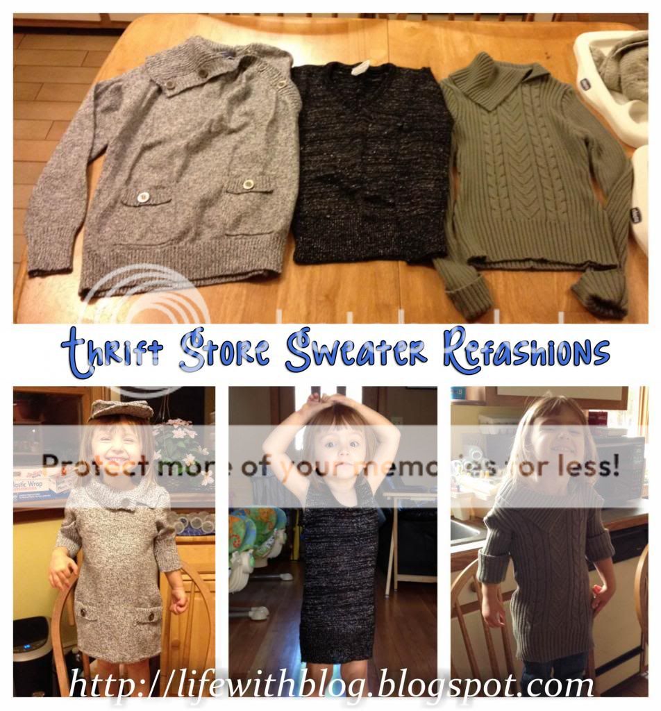 Life with Blog: Sweater Refashions